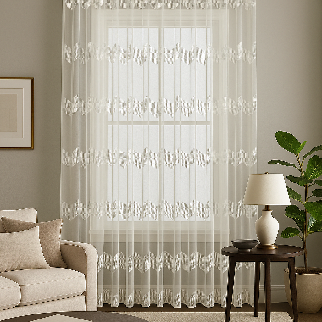 Mira – Geometrik Desenli Tül