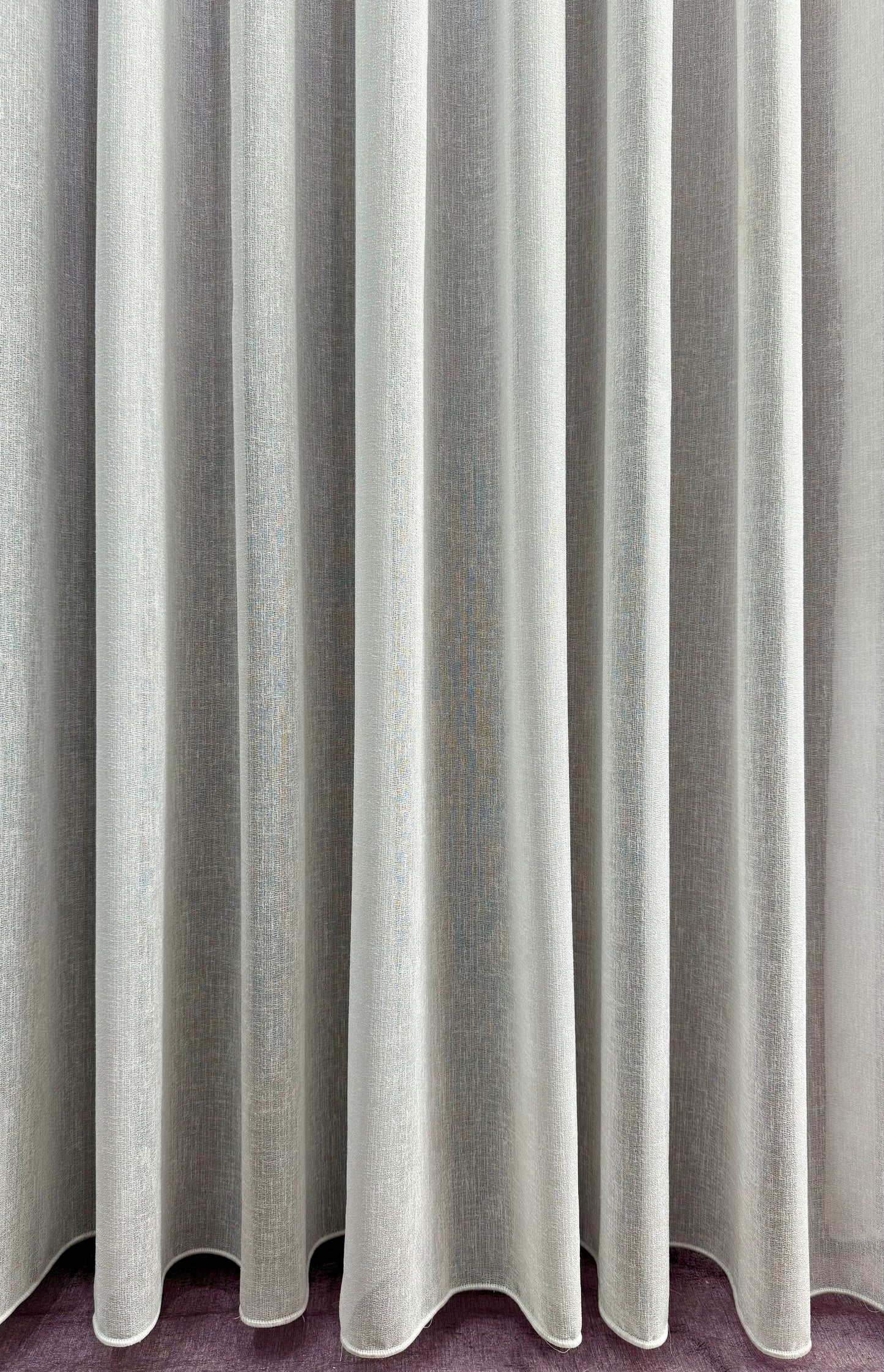 Chanel-Duru Simli Tül Perde