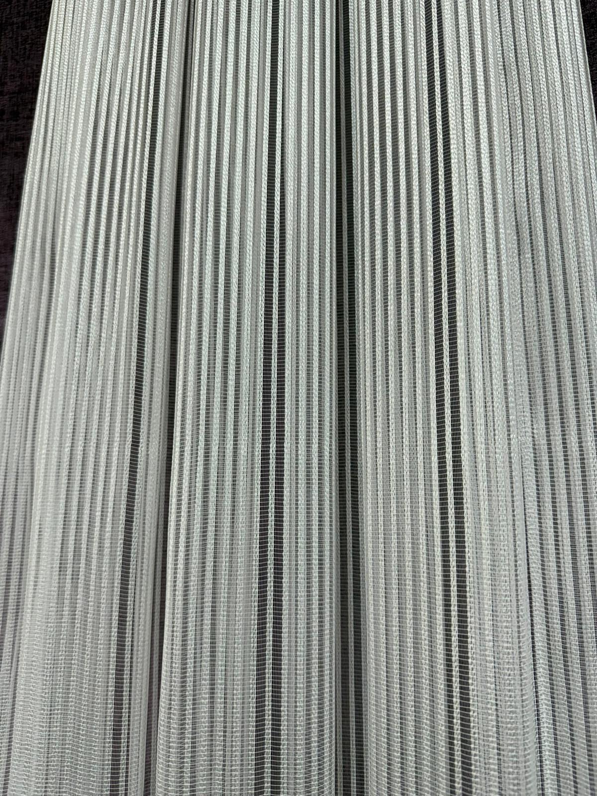 Akita Desenli Tül Perde – Çizgili Modern Tasarım