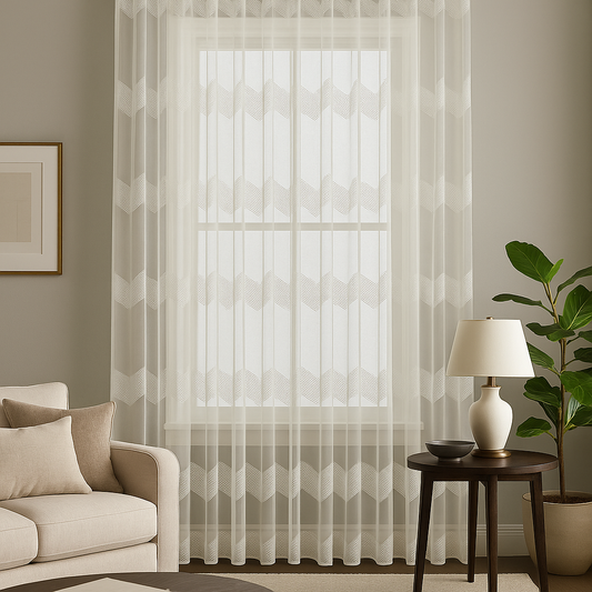 Mira – Geometrik Desenli Tül