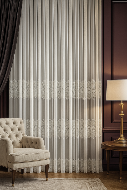 Özel Tasarım Nakışlı Tül Perde